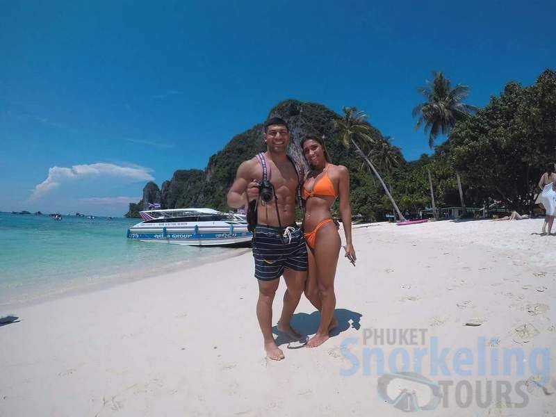 Phuket snorkeling to Phi Phi island by private speedboat charters