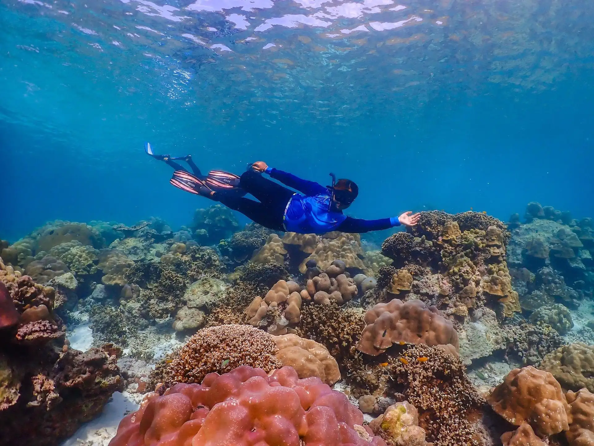 Surin Islands snorkeling in Thailand.