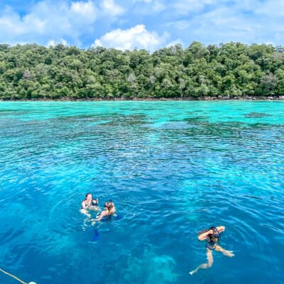 Snorkeling at the Surin Islands Thailand