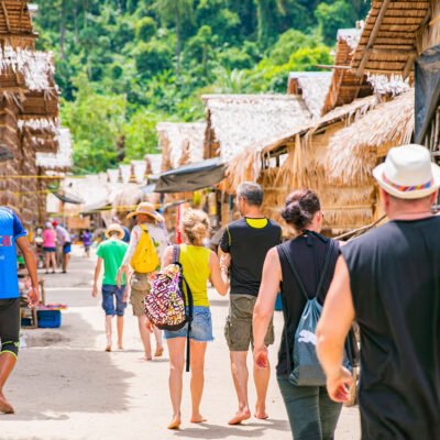 Surin islands walk in street