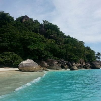 The beach at island 4 similan islands - Phuket Snorkeling Tours
