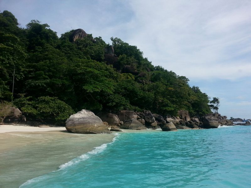 the beach at island 4 similan islands