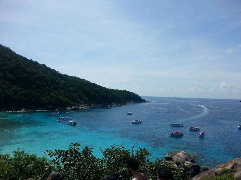 view from the top of sail rock similan islands